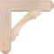 Ekena Millwork Olympic Craftsman Smooth Bracket w/ Offset Brace, Douglas Fir, 7 1/2"W x 28"D x 28"H BKT0806X28X28OLY04SDF - alternate 3